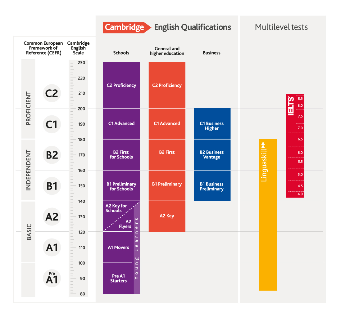 剑桥英语分数量表成绩报告 剑桥英语